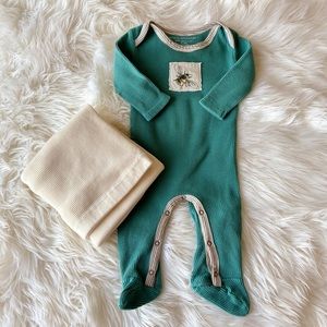 Burt’s Bees 🐝 One Piece & Blanket Set 3M
